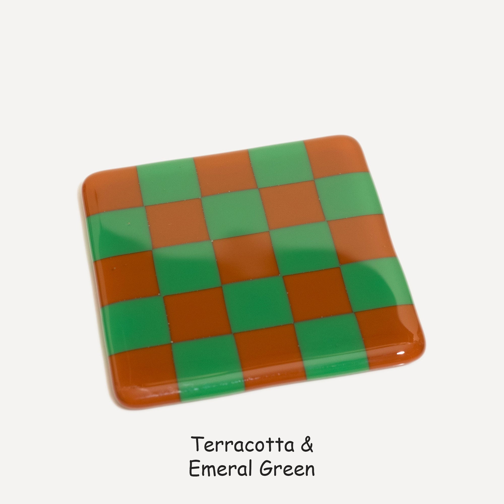 10cm Chequered Dual Colour Coaster - Oceanside Collection