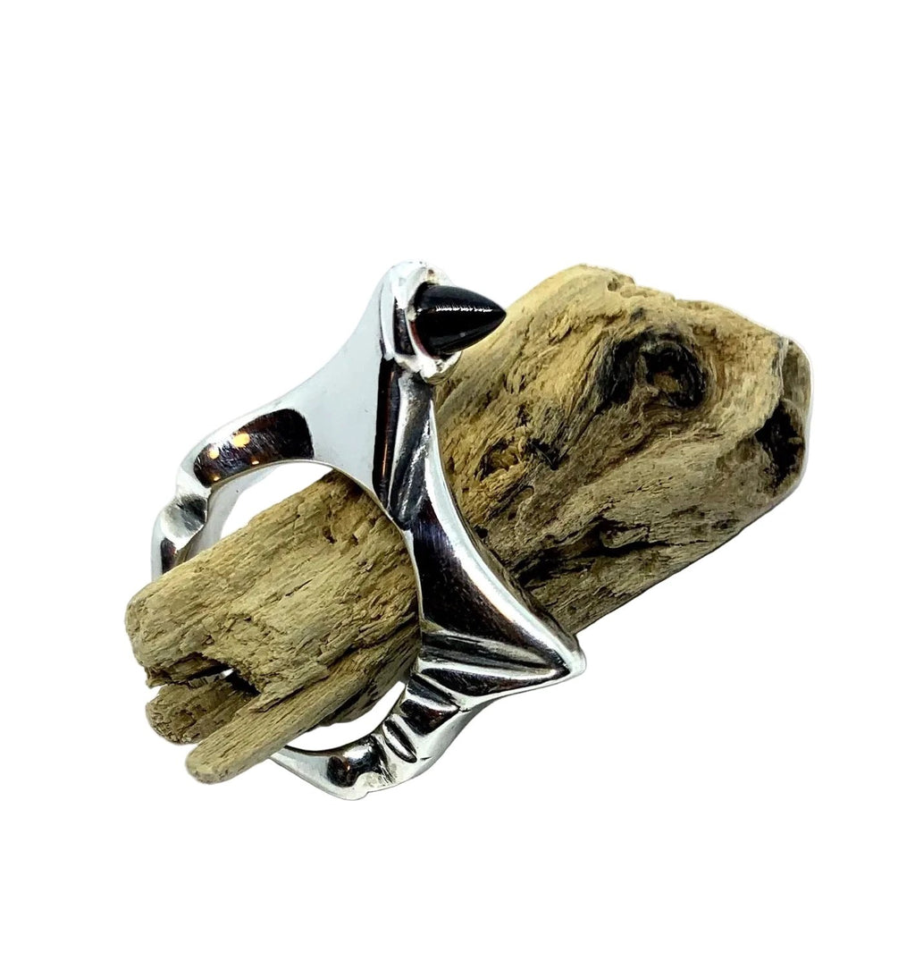 Statement Rings - Bold Pyramid Design in Sterling Silver by Tg-Jewellery By Tamara Gervasio (pyramid-ring-sterling-silver-925-with-garnet-or-amethyst)