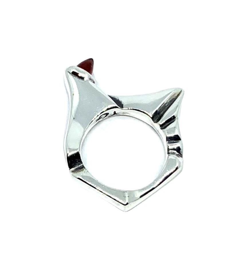 Statement Rings - Bold Pyramid Design in Sterling Silver by Tg-Jewellery By Tamara Gervasio (pyramid-ring-sterling-silver-925-with-garnet-or-amethyst)