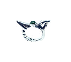 Bird Ring – Bold Sterling Silver Statement Piece by Tg-Jewellery By Tamara Gervasio (bird-ring-sterling-silver-925-with-ceramic-enamel-or-green-jade)