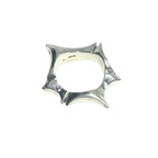 Star Ring - Handcrafted Sterling Silver with Choice of Gemstones by Tg-Jewellery By Tamara Gervasio (star-ring-sterling-silver-925-with-cubic-zirconia-ruby-garnet-or-amethyst)