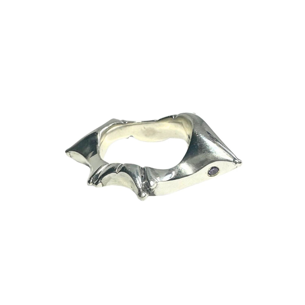 Star Ring - Handcrafted Sterling Silver with Choice of Gemstones by Tg-Jewellery By Tamara Gervasio (star-ring-sterling-silver-925-with-cubic-zirconia-ruby-garnet-or-amethyst)