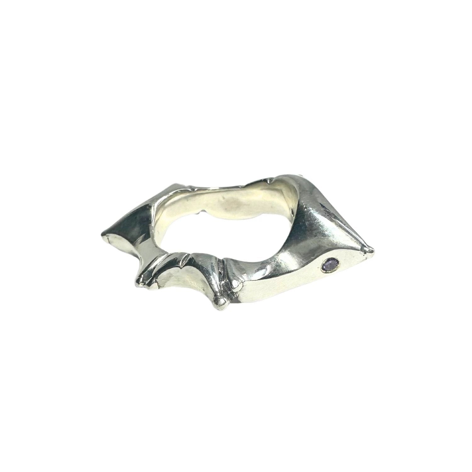 Star Ring - Handcrafted Sterling Silver with Choice of Gemstones by Tg-Jewellery By Tamara Gervasio (star-ring-sterling-silver-925-with-cubic-zirconia-ruby-garnet-or-amethyst)