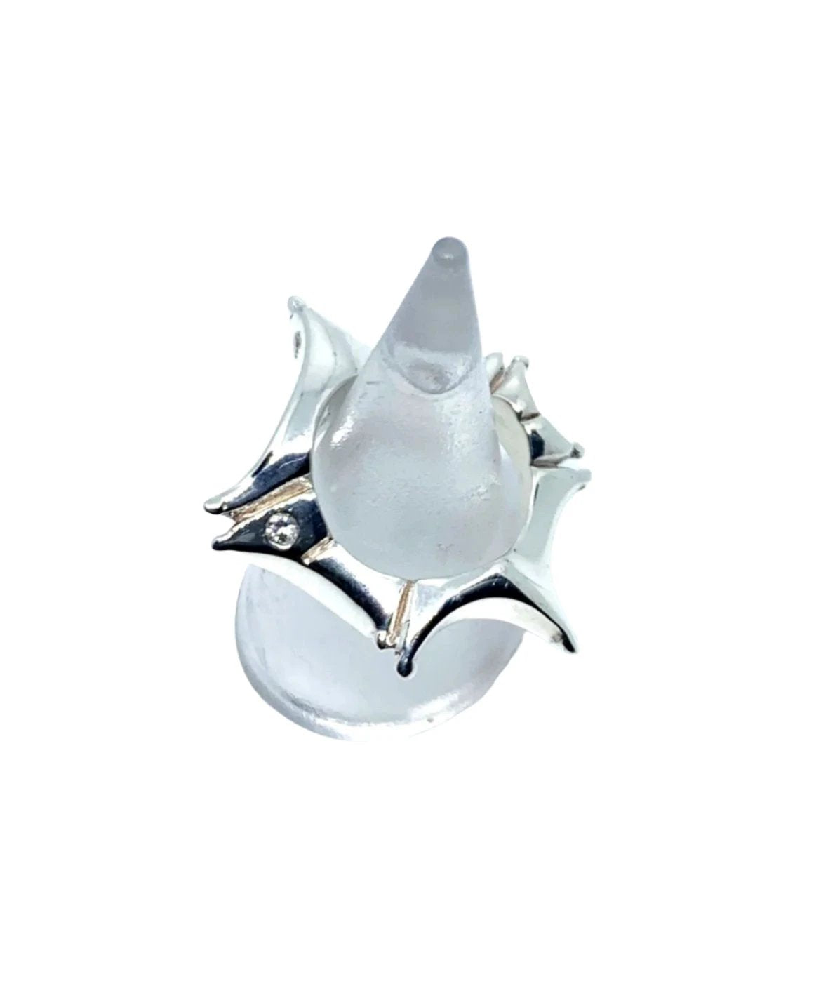 Star Ring - Handcrafted Sterling Silver with Choice of Gemstones by Tg-Jewellery By Tamara Gervasio (star-ring-sterling-silver-925-with-cubic-zirconia-ruby-garnet-or-amethyst)