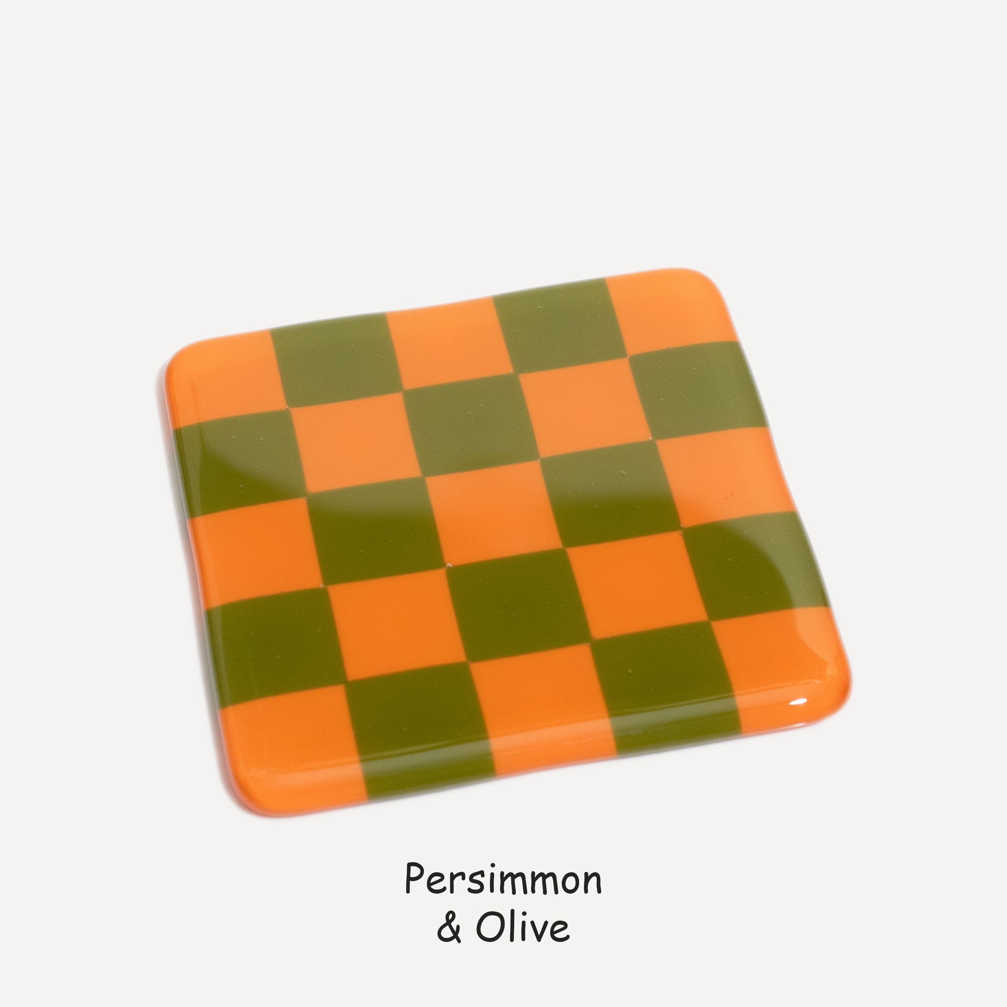 10cm Chequered Dual Colour Coaster - Oceanside Collection