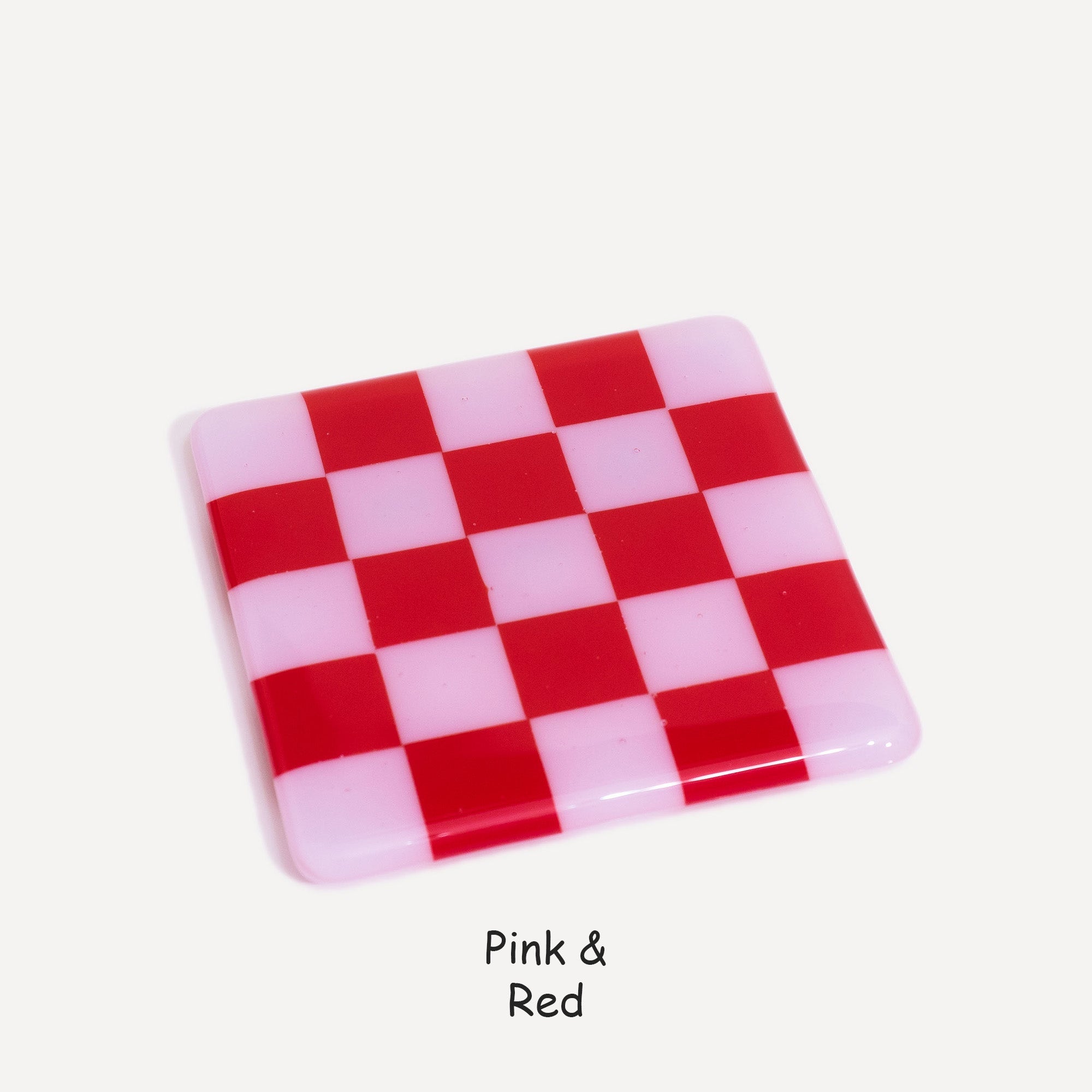 10cm Chequered Dual Colour Coaster - Oceanside Collection