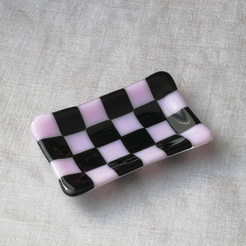 12x7cm Chequered Dual Coloured Small Tray - Bullseye Collection