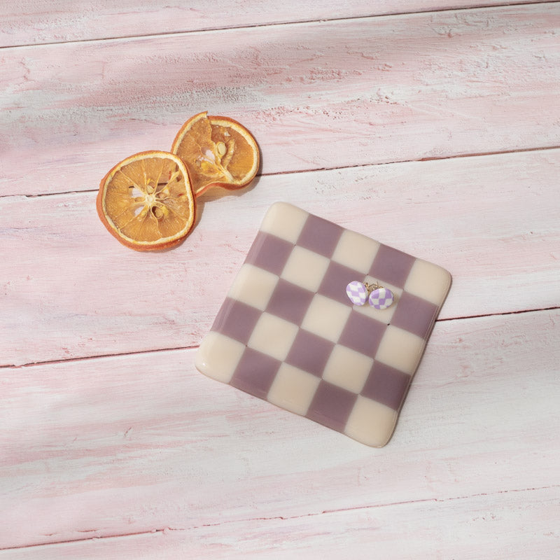 10cm Chequered Dual Coloured Coaster - Bullseye Collection