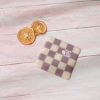 10cm Chequered Dual Coloured Coaster - Bullseye Collection