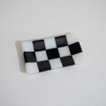 15x8cm Chequered White/Colour Medium Tray - Bullseye Collection