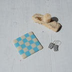 10cm Chequered Dual Coloured Coaster - Bullseye Collection