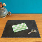 12x7cm Chequered White/Colour Small Tray - Bullseye Collection