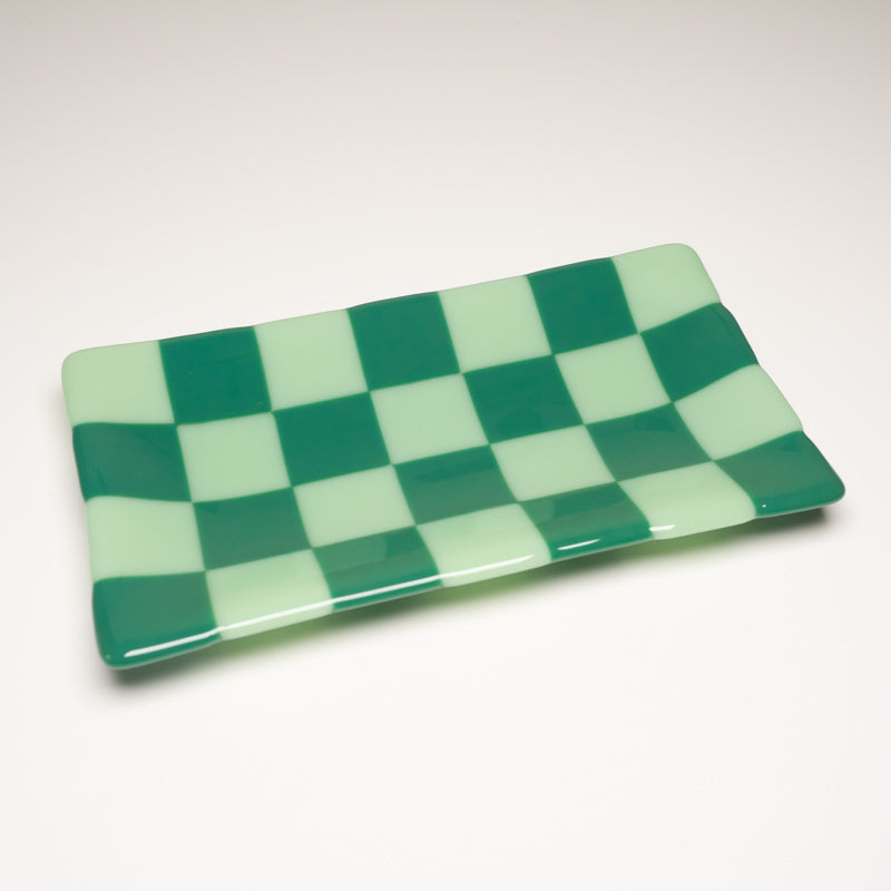 21x12cm Chequered Dual Coloured Large Tray - Bullseye Collection