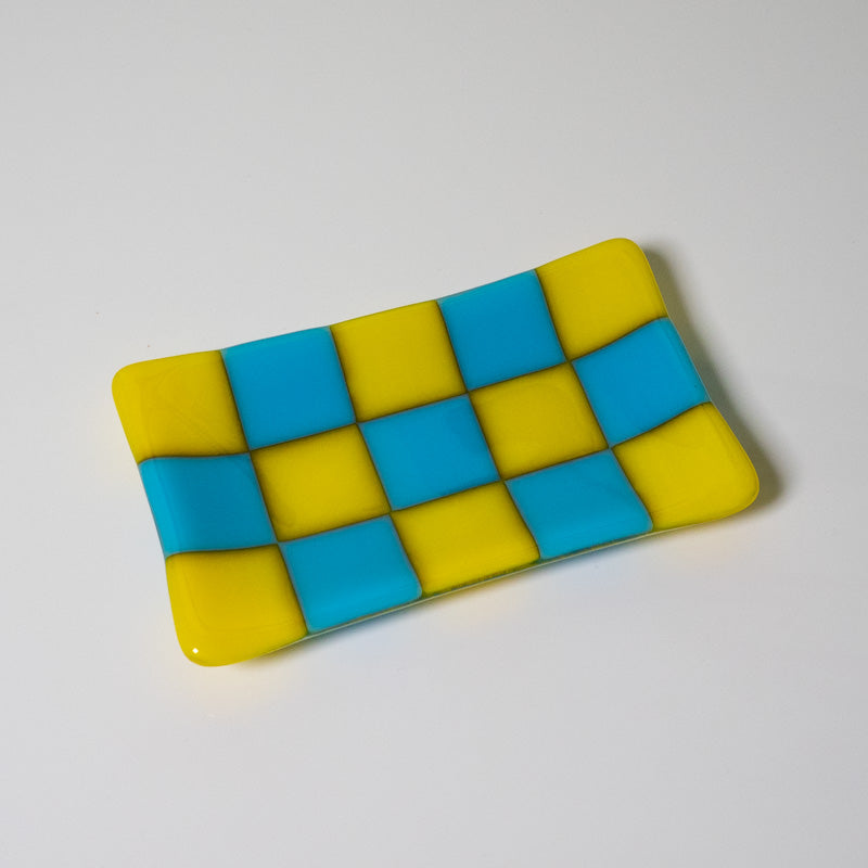 15x8cm Chequered Dual Coloured Medium Tray - Bullseye Collection