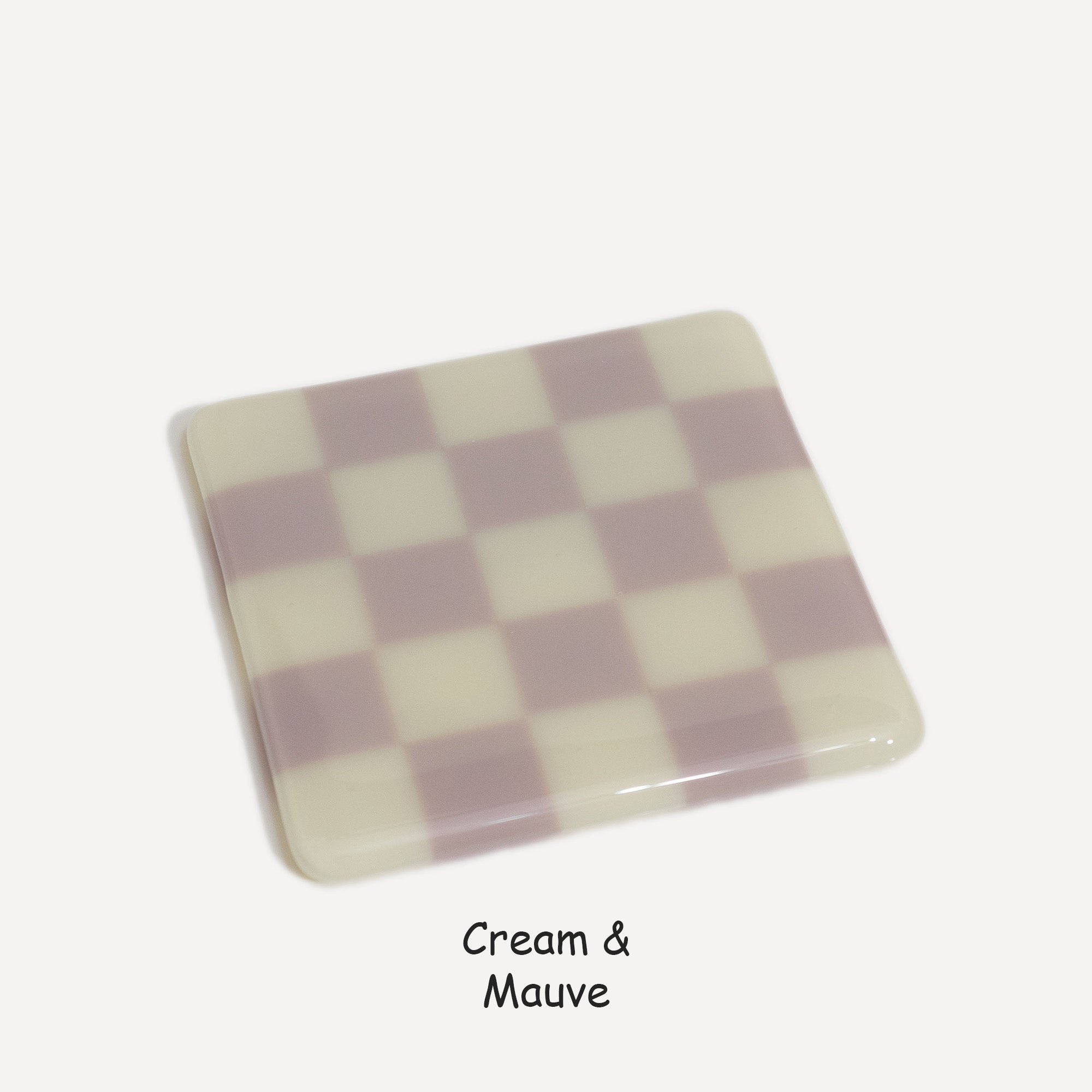10cm Chequered Dual Colour Coaster - Oceanside Collection
