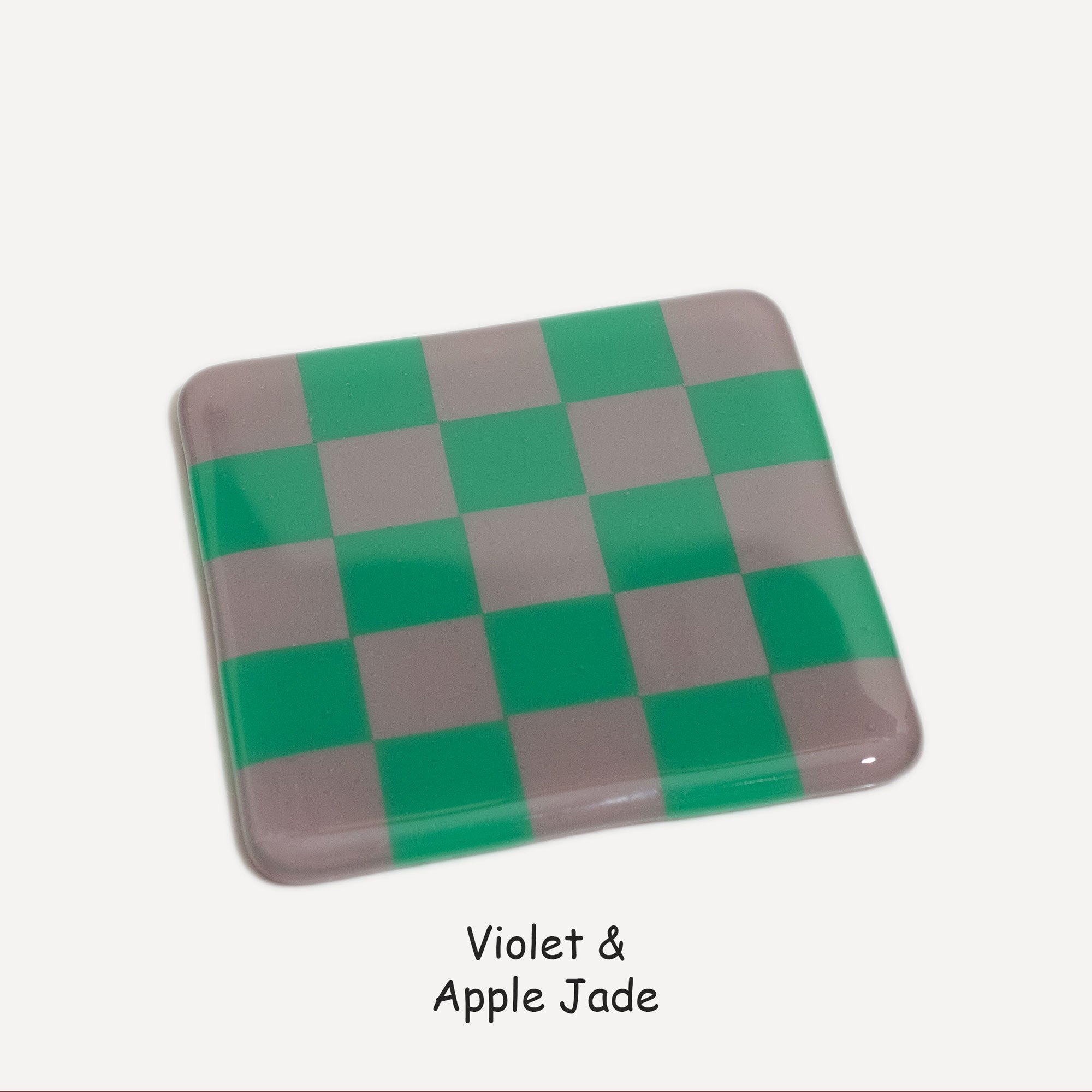 10cm Chequered Dual Colour Coaster - Oceanside Collection