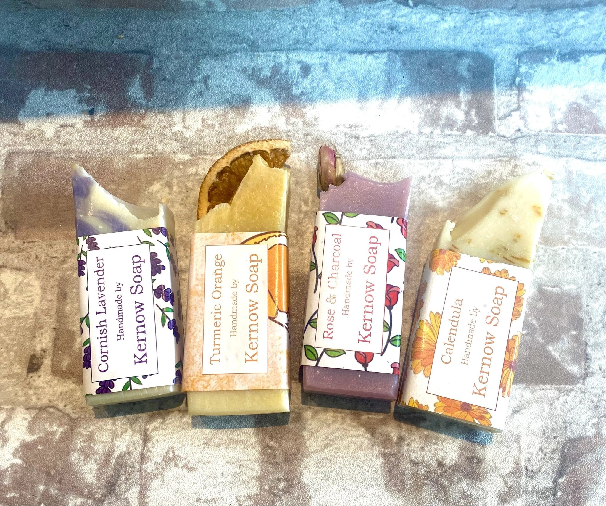 Natural Soap Gift Set – Handcrafted with Cornish Kaolin Clay by Kernow Soap (small-natural-soap-gift-set)