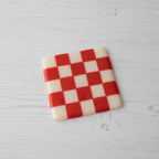 10cm Chequered Dual Coloured Coaster - Bullseye Collection