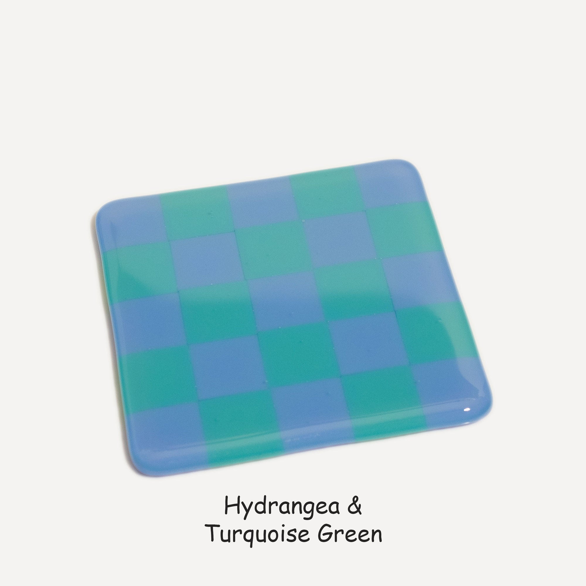 10cm Chequered Dual Colour Coaster - Oceanside Collection