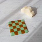 10cm Chequered Dual Coloured Coaster - Bullseye Collection