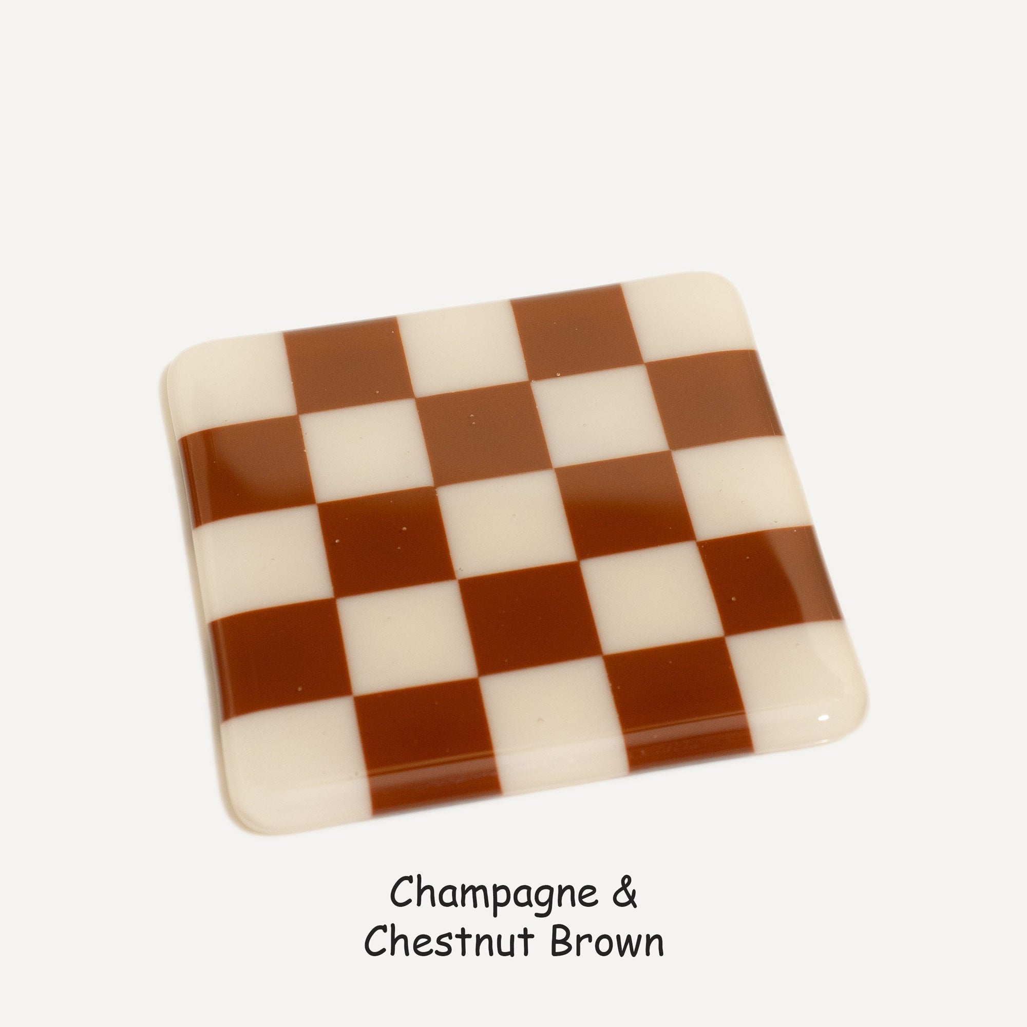 10cm Chequered Dual Colour Coaster - Oceanside Collection
