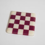 10cm Chequered Dual Coloured Coaster - Bullseye Collection