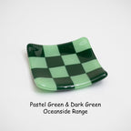 8cm Chequered Dual Coloured Shallow Dish - Oceanside Collection