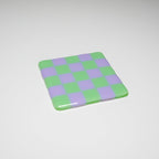 10cm Chequered Dual Coloured Coaster - Bullseye Collection