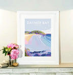 Daymer Bay Seaside Print – Vintage Travel Poster by BeckyBettesworth (daymer-bay)