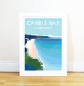 Carbis Bay Print – Vintage Travel Poster by Becky Bettesworth by BeckyBettesworth (carbis-bay)