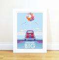 Dream Big Motivational Poster – Vintage Style Inspirational Art by BeckyBettesworth (dream-big)