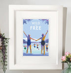 Wild and Free Vintage Seaside Poster | BeckyBettesworth by BeckyBettesworth (wild-and-free)