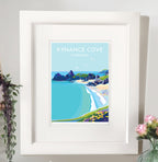Kynance Cove Print Turquoise Waters | BeckyBettesworth
