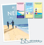 Beach Wall Art – Inspirational Print Celebrating Simple Moments by BeckyBettesworth (all-we-need)