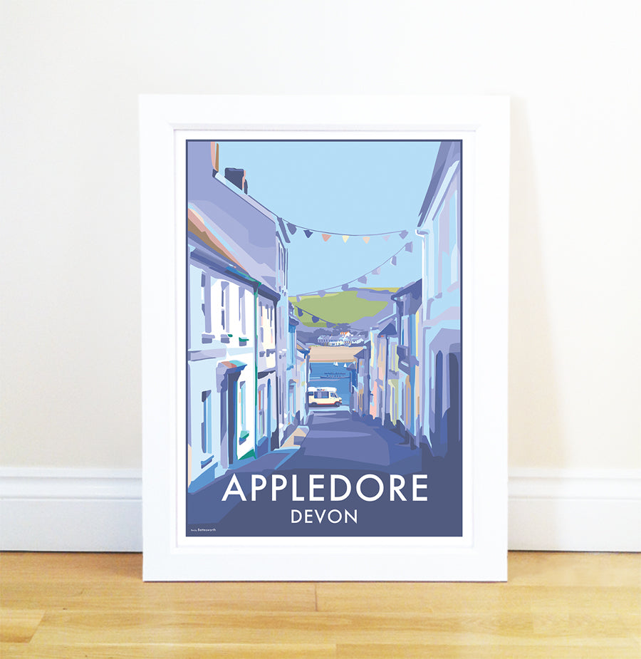 Appledore Vintage Travel Poster Devon | BeckyBettesworth
