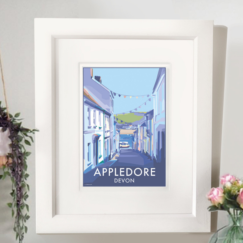 Appledore Vintage Travel Poster Devon | BeckyBettesworth
