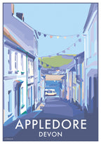 Appledore Vintage Travel Poster Devon | BeckyBettesworth