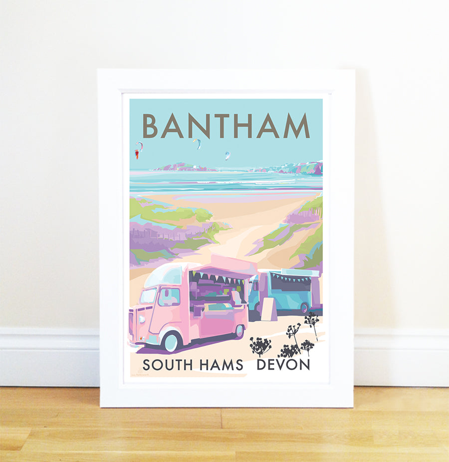 Bantham Buses Limited Edition Print 100 Copies | BeckyBettesworth