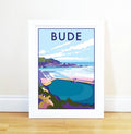 Bude Travel Poster – Vintage Style Cornwall Art by Becky Bettesworth by BeckyBettesworth (bude)
