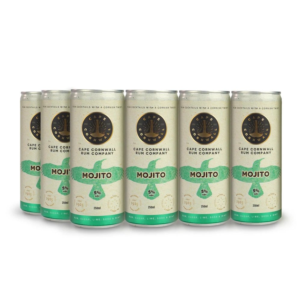 Ready To Drink Mojito 12 Pack – Cornish Coastal Cocktails by Cape Cornwall Rum Company (cape-cornwall-mojito-12-pack)