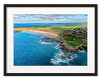 Cornwall Coastal Print – Constantine Bay Aerial View Giclée by Cornwall Prints (constantine-reef-south-east-view)