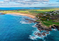 Cornwall Coastal Print – Constantine Bay Aerial View Giclée by Cornwall Prints (constantine-reef-south-east-view)