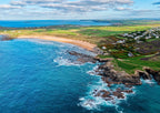 Cornwall Coastal Print – Constantine Bay Aerial View Giclée by Cornwall Prints (constantine-reef-south-east-view)