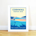 Vintage Travel Poster – Cornwall Camel Estuary Art Print by BeckyBettesworth (cornwall-camel)