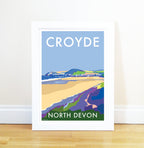 Croyde Travel Poster North Devon | BeckyBettesworth