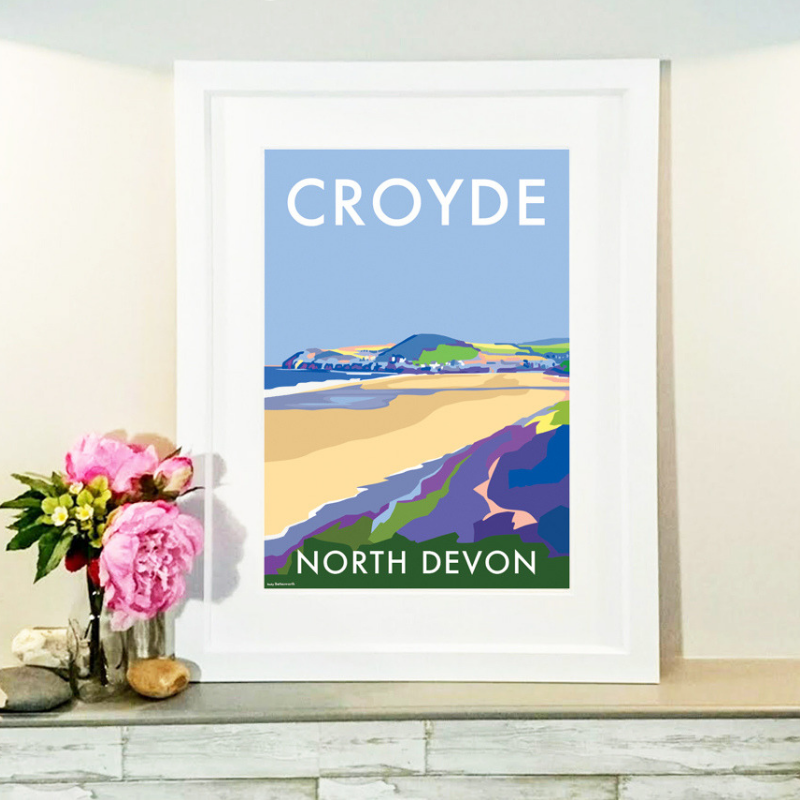 Croyde Travel Poster North Devon | BeckyBettesworth