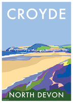 Croyde Travel Poster North Devon | BeckyBettesworth