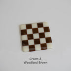10cm Chequered Dual Coloured Coaster - Bullseye Collection