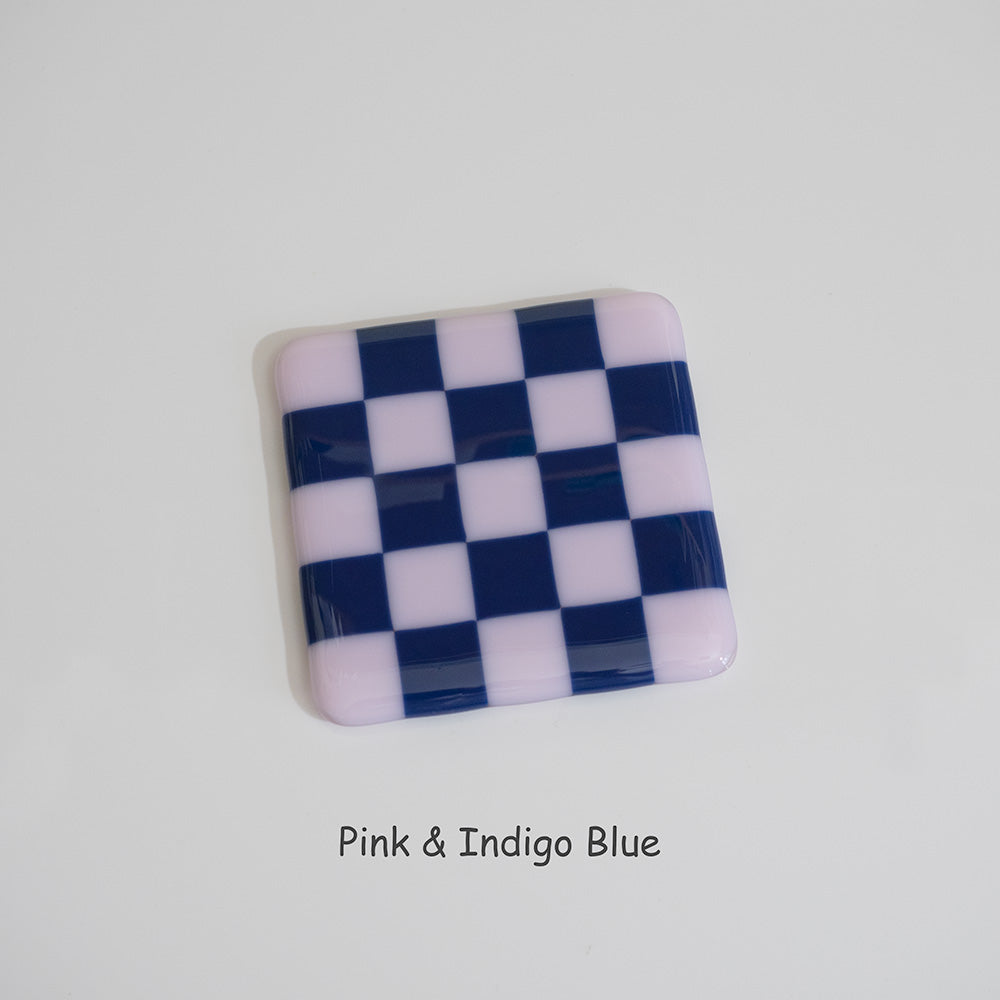 10cm Chequered Dual Coloured Coaster - Bullseye Collection