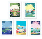 Vintage Travel Poster – Oh To Be In England A4 Print by BeckyBettesworth (oh-to-be-in-england)